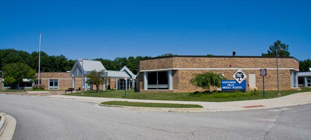 photo of the northern hills middle school building
