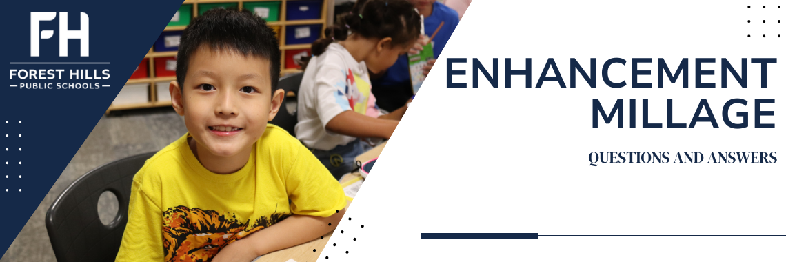 ENHANCEMENT MILLAGE QUESTIONS AND ANSWERS WITH A LITTLE BOY AT A DESK