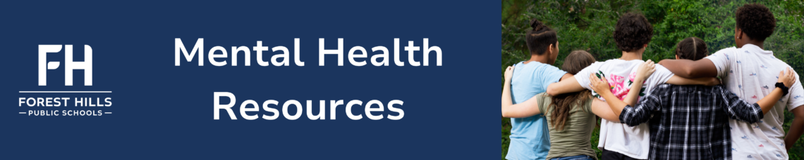 mental health resources with students hugging each other