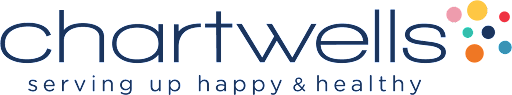 chartwells logo - serving up happy and healthy